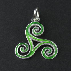 Triskel Celta en Verde Gaélico